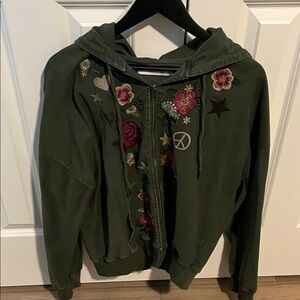 Billy T Floral Embroidered Women's Hoodie